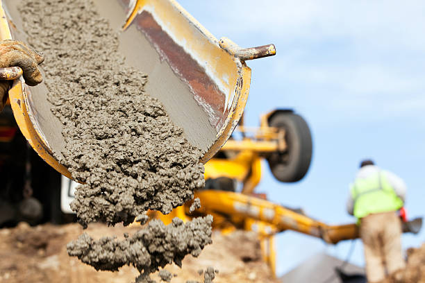 Concrete walkway installation